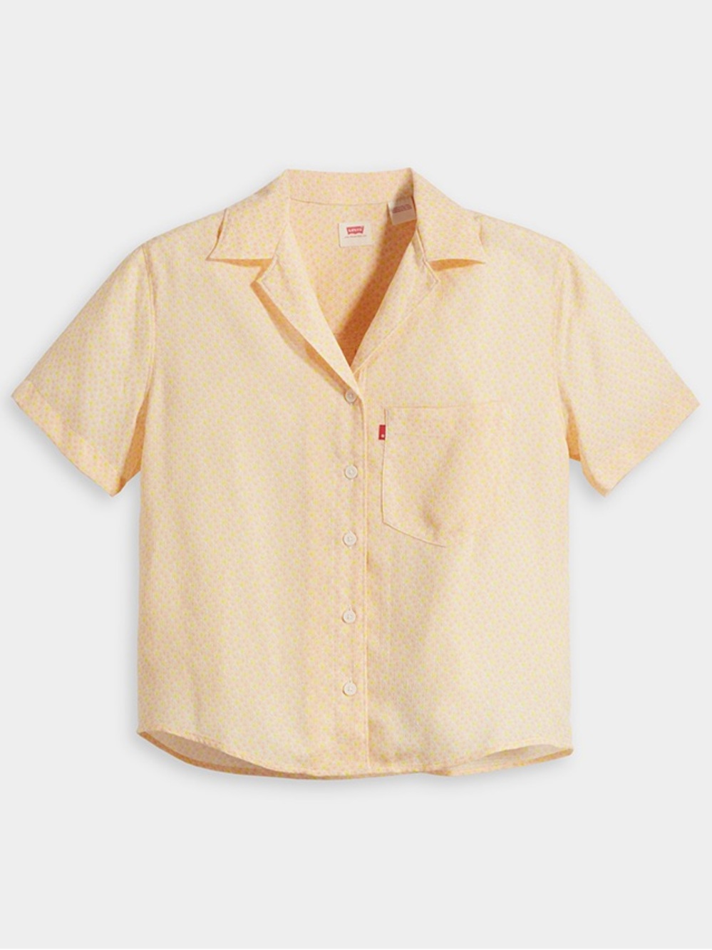 Levi's floral Yellow Short-Sleeve Camp Button-Down Shirt
